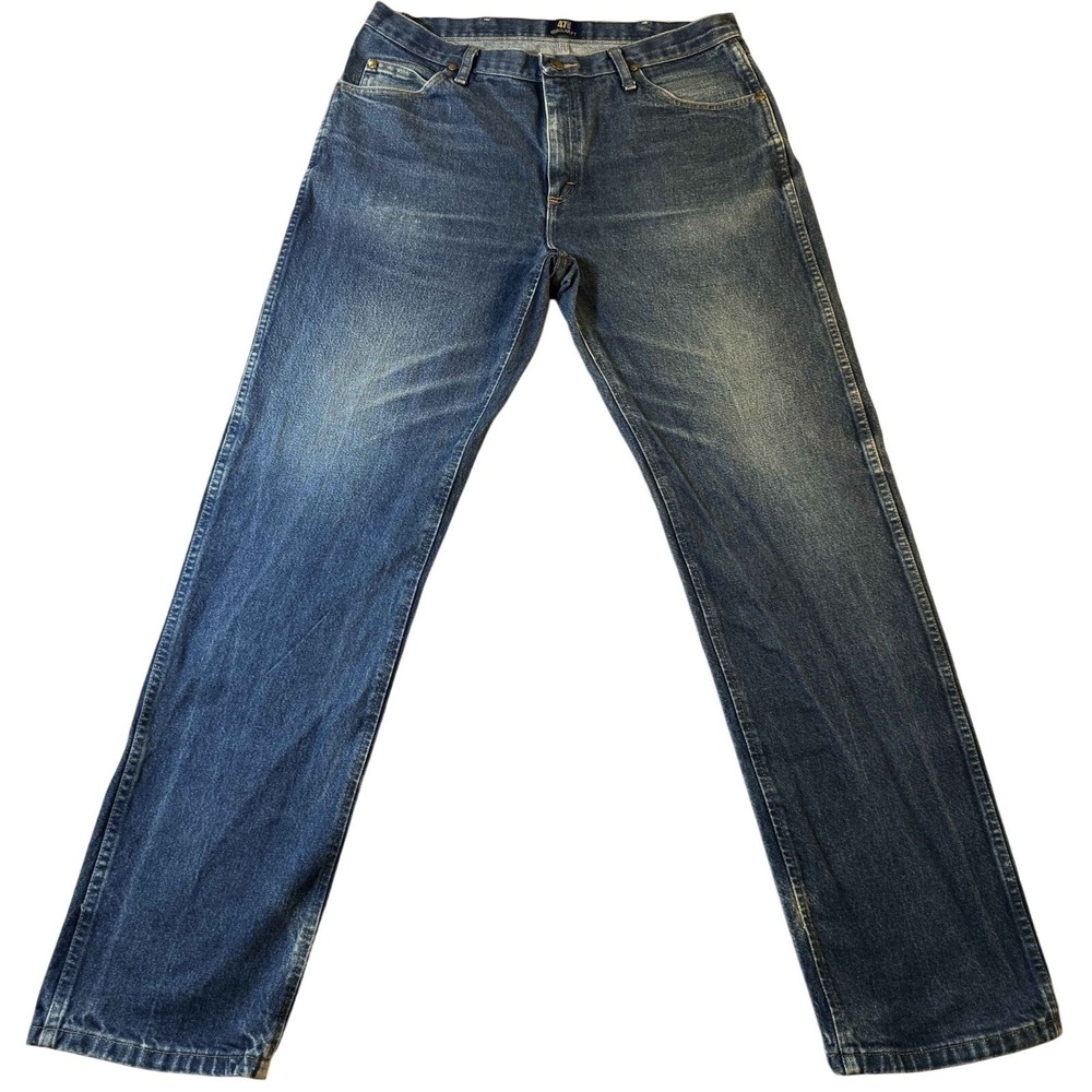 Wrangler 47MWZ Cowboy Cut Jeans Mens 36x34 Regular Fit Blue Denim Western